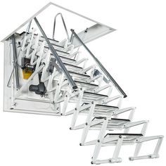 Attic ladder Aci Alluminio Fantozziscale Motorizzata Premium