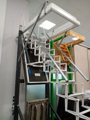 Attic ladder Aci Alluminio Fantozziscale Motorizzata Premium