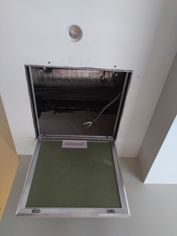 Paintable hatches Premium Light for installation in ceiling, 2 doors