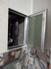 Paintable hatches Premium Light for installation in wall, 2 doors