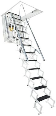 Attic ladder Aci Alluminio Fantozziscale Motorizzata Premium 700*1200*3060-3250