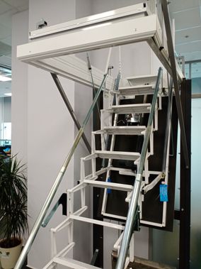 Attic ladder Aci Alluminio Fantozziscale Motorizzata Premium 700*1200*3060-3250