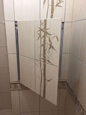 Hatch under tiles Push Sekret-Light, 1 leaf