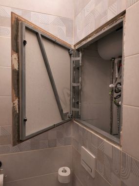 Hatch under tiles Push Zhelezyaka 2 doors 1150*450