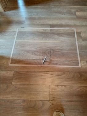 Floor hatch Self-lifting invisible hatch, corner 950*1850