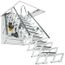 Attic ladder Aci Alluminio Fantozziscale Motorizzata Premium 700*1200*3060-3250