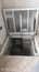 Floor hatch Self-lifting invisible hatch, corner 950*1850