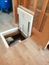Floor hatch Self-lifting invisible hatch, corner 950*1850