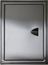 Access panel from stainless steel matte with handle